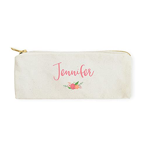 The cotton & canvas co. personalized colored floral pencil ca…