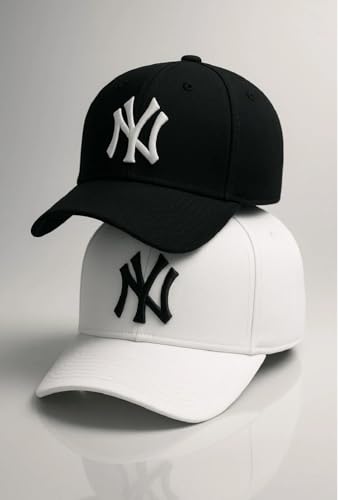 SELLORIA A Brand Adjustable Unisex Cap for Men and Women Freesize Baseball Caps Pack of-2 Black