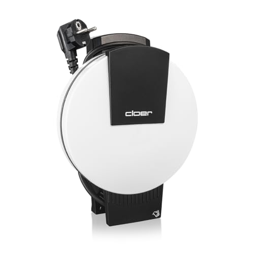 Foto von Cloer 181 Waffeleisen für eine Herzwaffel, 930 W, Waffelgröße 16 cm, schwere Backplatten, optische und akustische Fertigmeldung, Metall, weiß