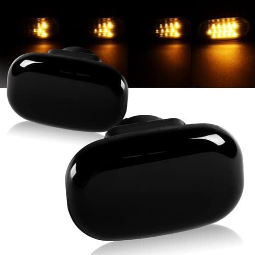 Miniatura 6 de Par de luces LED ámbar de señal de giro lateral compatible con Toyota MR2 1991-1995 y compatible con Toyota Celica 1994-2005 y compatible con Toyota