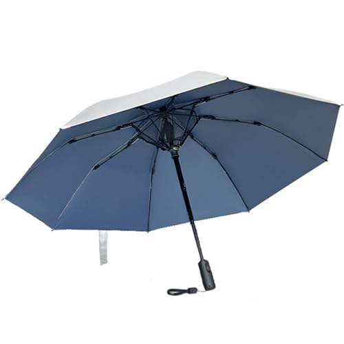 Parapluie avec ventilateur intégré et protection anti-UV maximale rechargeable par USB