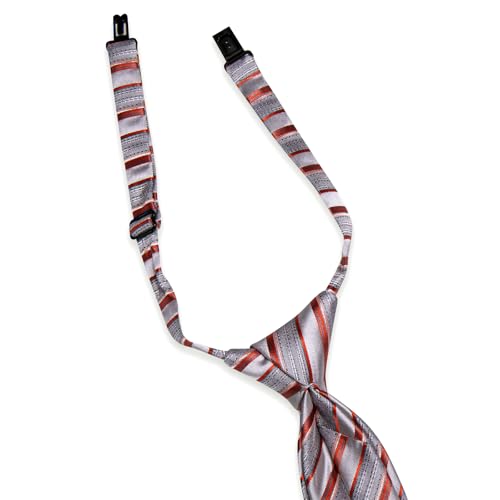Image of Barry.Wang Boys Ties School Pre-Tied Kids Necktie Handkerchief Clip Set Uniforms Child Ties for 8-14 Years Wedding Party