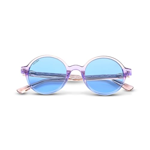 Image of HALDEN inchCOMET inch Series Sunglasses - Italian Sophistication & Japanese Precision in Classic Round Design, 1-Year Warranty