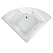 American Standard 2775.002.020 Cadet Corner Bath Tub with Dual Lumbar Back Rest Positions, White