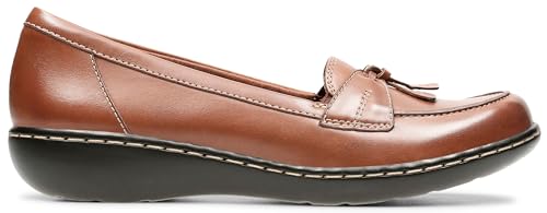 Clarks Clarks Women's Ashland Bubble Slip On Loafer, Tan Leather, 7