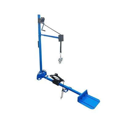 Pulling Tower, 3-in-1 Car Dent Puller Tool - 600 kg Pulling Force, Adjustable Height, 8-Prong Retractor, with Hand Winch & Nylon Casters for Sheet Metal Dent Repair on Fenders, Sills & Doors