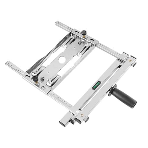 Guía de posicionamiento para madera: accesorio de corte ajustable, accesorios de fresado de precisión, marco de alineación de metal, dispositivo de encofrado de tableros | Para proyectos de bricolaje