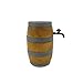 EXCEART Mini Barile di Birra in Legno Accessori in Miniatura per Casa delle Bambole Modello di Botte di Vino con Rubinetto per Arredamento Bar da Giardino Fatato