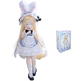 niannyyhouse 1/8 BJD Ball Jointed Doll, Unspoken Collection Girl Series, with Clothes, Dress-up Collectible Action Figure, Single Box (A Rabbit Tea Party - 1PC)