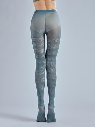 Image of Sahabowi Women Tights, Sheer High Waist Pantyhose, Vintage Control Top Stockings, Siwa6