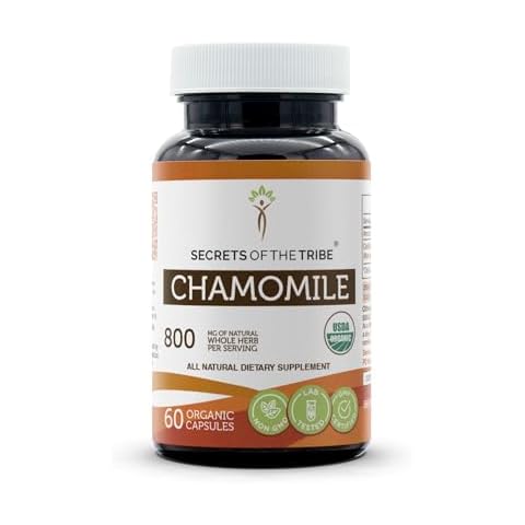Chamomile Organic Capsules by Secrets of the Tribe Cover