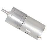 Gettimore JGA25-370 - Motor eléctrico de engranaje de metal de alto par de 12 V CC para equipos de automatización y proyectos de bricolaje, 26 rpm