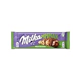 Milka Mmmax Alpine Milk Chocolate Bar with Whole Hazelnuts, Large Creamy Chocolate Packed with Crunchy Nuts 250 g Bar (Pack of 1)