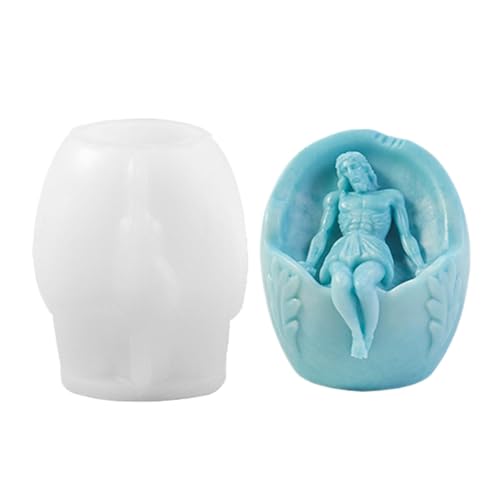 pasquali, stampo in silicone liscio con decorazione di Gesù, stampo per candele pasquali, diffusore in pietra, ornamento per donne, uomini, amanti fatti a mano
