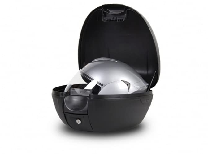 BAULETTO NERO SHAD SH26 SH 26 CON PIASTRA UNIVERSALE VALIGIA MOTO SCOOTER 26 LITRI