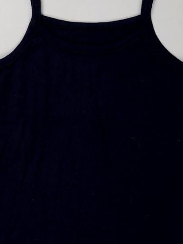 Image of KiddoPanti Girls 100% Cotton Rib Solid Camisole Tank Top Pack of 3