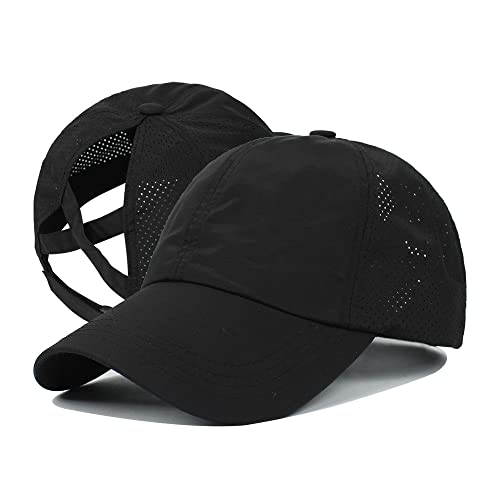 Gorra Ponytail para mujer y niñas, malla de secado rápido miniatura 2