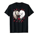 Pareja de hurones adorables. Adorable Pareja Hurones Regalo Corazón Amantes Animales Camiseta