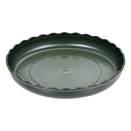 M METERXITY 4 Paquete Maceta Platillos - Plástico Redondo Maceta Goteo Bandeja Aplicar a Exterior/Jardín (7 Pulgada, Verde)