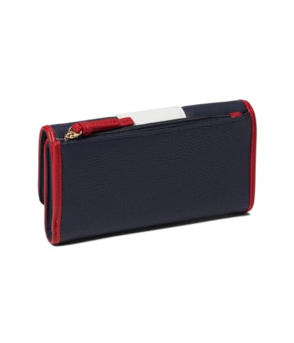 Tommy Hilfiger Womens Chloe II Trifold Wallet Tommy Navy/White Greige/Tommy Red X-Small2