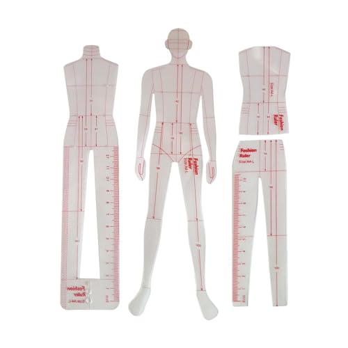 Fashion Drawing Template Ruler Sewing Humanoid Patterns Design Patchwork Ruler Models Fashion Illustration Rulers for Dresses