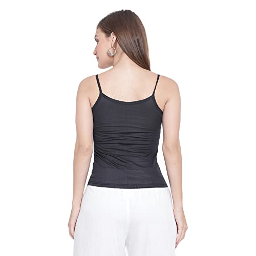 Image of Sky Heights Women Pure Cotton Short Length Camisole /Spaghetti Combo (Pack of 5)
