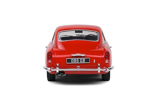 Solido 1:18 Aston Martin DB5 Modelo Diecast Rojo Metálico miniatura 5