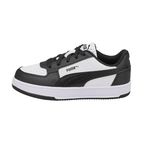 PUMA Caven Sneaker, White Black Black, 1 US Unisex Little Kid