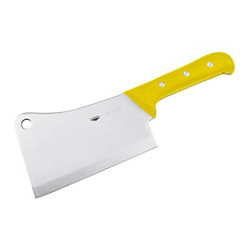 Couperet à os Paderno 22 cm jaune pour découper sans effort