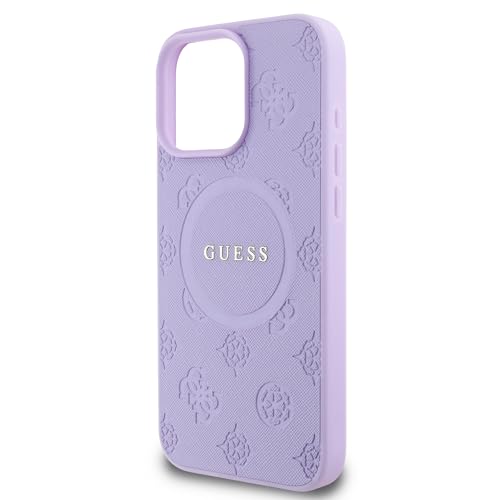 Coque Guess iPhone 16 Pro Max pivoine violette avec protection écran renforcée - 6