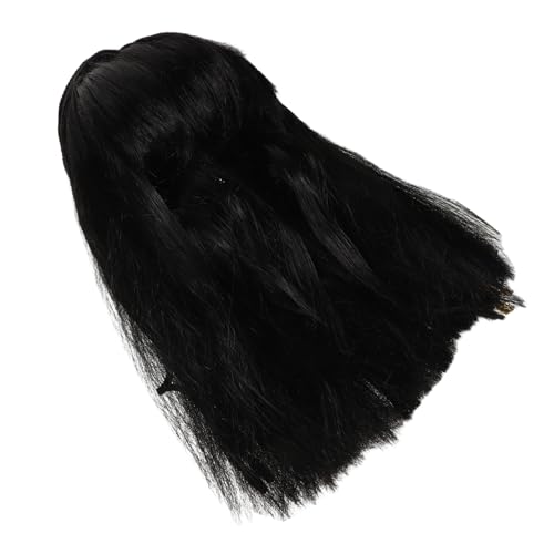 JOINPAYA かつらドレスアップ ビンテージの装飾 女性用メイクアップパウダーディスペンサー ファッション頭飾り ステージ衣装 エジプト衣装 女性用エジプトウィッグ 18kシルク Black