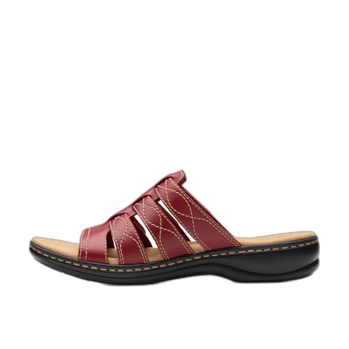 Clarks Collection Women's Leisa Amanda Sandal, Red...