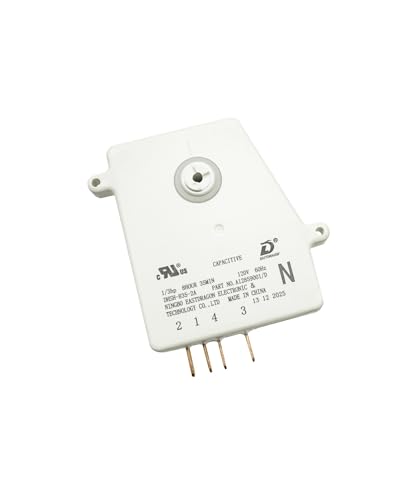5304526183 Refrigerator Defrost Timer(8hr 35min) Fits for Frigidaire White Westinghouse Refrigerator LFTR2045VF Replacement Part A12859001/D 4960382 EAP16227343 5304522331 DHSH-835-2A A12859004/C