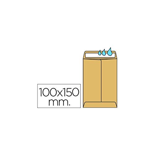Liderpapel Sobre Bolsa N.1 Kraft Salarios 100X145 Mm Engomado Caja De 1000 Unidades Cover