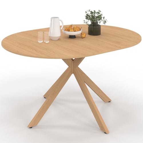 IDMarket: Mesa de comedor extensible redonda