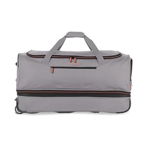Travelite Trolley Reisetasche mit Rollen groß, erweiterbares Volumen, Basics, Weichgepäck Rolltasche mit Dehnfalte, 70 cm, 98-119 Liter