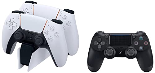 Image of Sony Dualsense Wireless Controller Black & Dualsense Charging Station - (Playstation5)