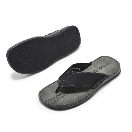Image of Woodland Men's Leather Slippers