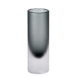 überfangglas weiß  Lambert - Canova - Vase - Stein Grau - gefrostet - Überfangglas - Maße (ØxH): 7 x 20 cm