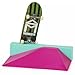 Tech Deck Street Hits 2021 Series Sk8mafia Skateboards Wes Kremer House Stripes Green Complete Fingerboard and Pyramid Ledge Obstacle