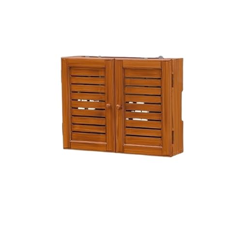 Boîte de rangement anti-poussière pour routeur WiFi mural marron