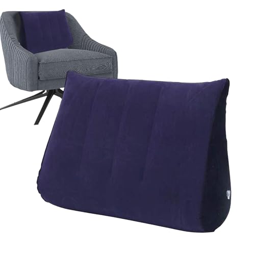 Almohada inflable de cuña para viajar | Almohada inclinada - Cojín ergonómico de apoyo para sentarse leyendo embarazo reflujo