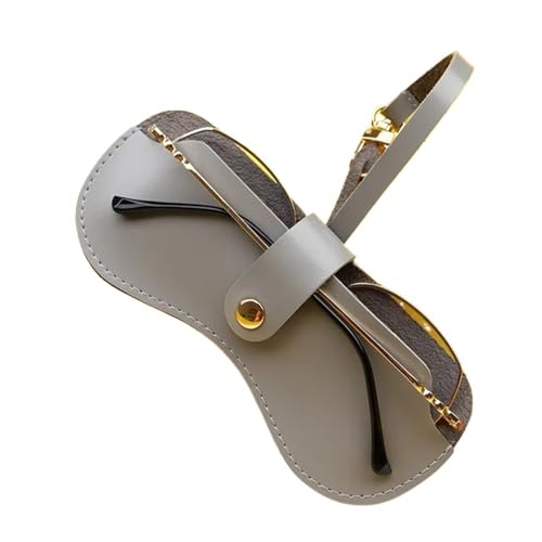 Étuis à lunettes ultra fins anti-rayures | Lot de 6 étuis gris en cuir