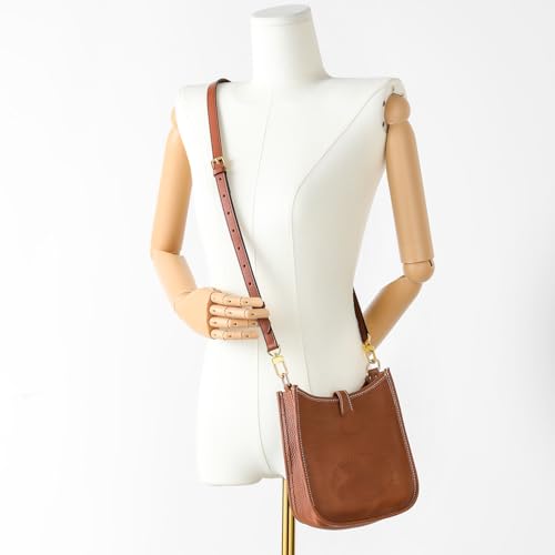 Image of Vachetta Leather Adjustable Crossbody Strap for Leather Shoulder Strap Belt Replacement Suitable for L V Handbags