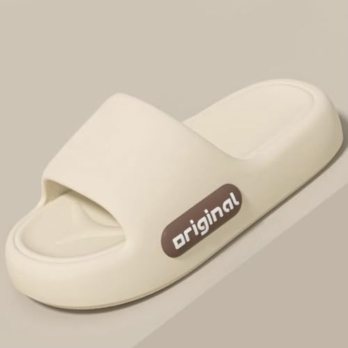 Caistre Pillow Slippers Shower Sandals for Women Men Non-slip Cloud Slides Couple House Slippers Lightweight Beach Sandals for Summer2