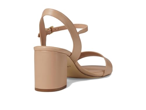 Cole Haan Cole Haan womens Josie Block Heel Sandal (65mm), Nudist Nude Leather, 7 M US