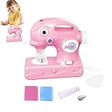 Experiencia de costura real: permita que los niños experimenten el proceso de costura real con botones de control, pedales y un de aguja e ; El diseño de simulación imita una máquina de coser real y puede coser telas.