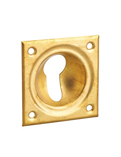THIRARD - Entrée à cuvette trou de cylindre, 60x60mm, laiton Cover