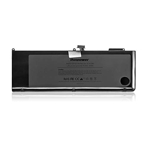 Runpower New Laptop Battery For A1382 A1286 (Only For Core I7 Early 2011 Late 2011 Mid 2012) Unibody Macbook Pro 15 Inch[Li-Polymer] #TOP1