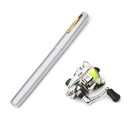 Laikoutd Portable Pocket Fishing Rod Telescopic Pen Shaped Fishing Rod Fishing Rod for Freshwater Fishing
